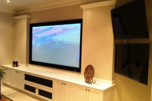 5. Finished Projection System and 2 TVs for Soccer