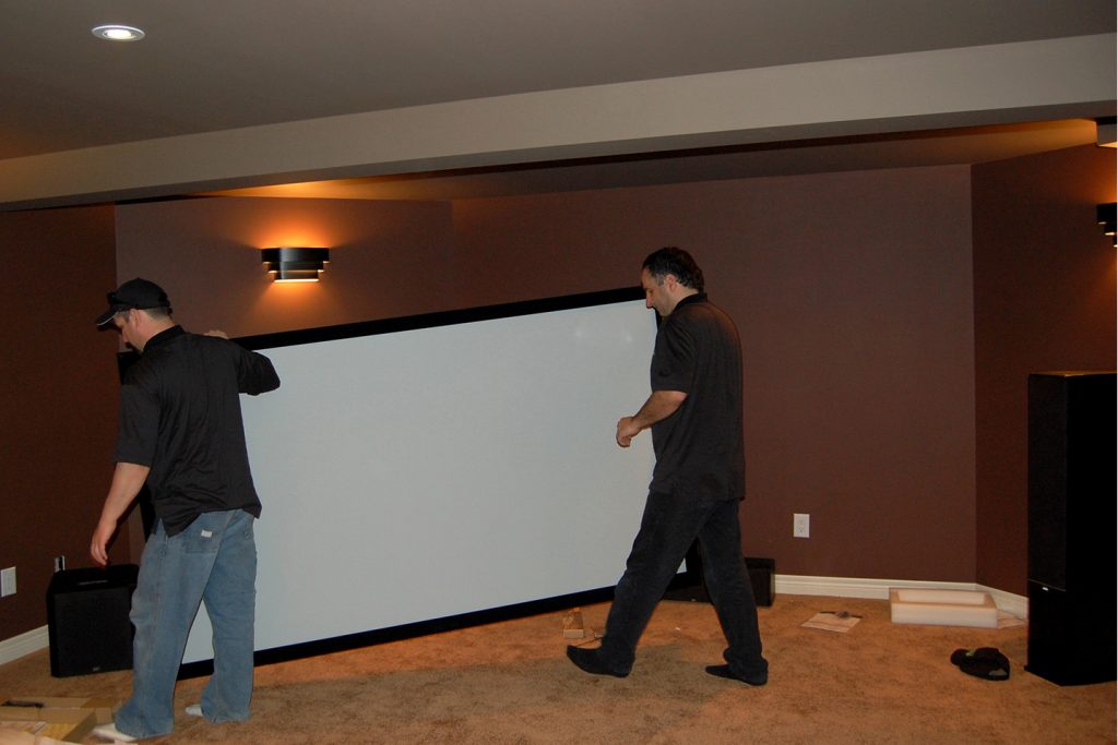 6. Projection Screen Ready for Install