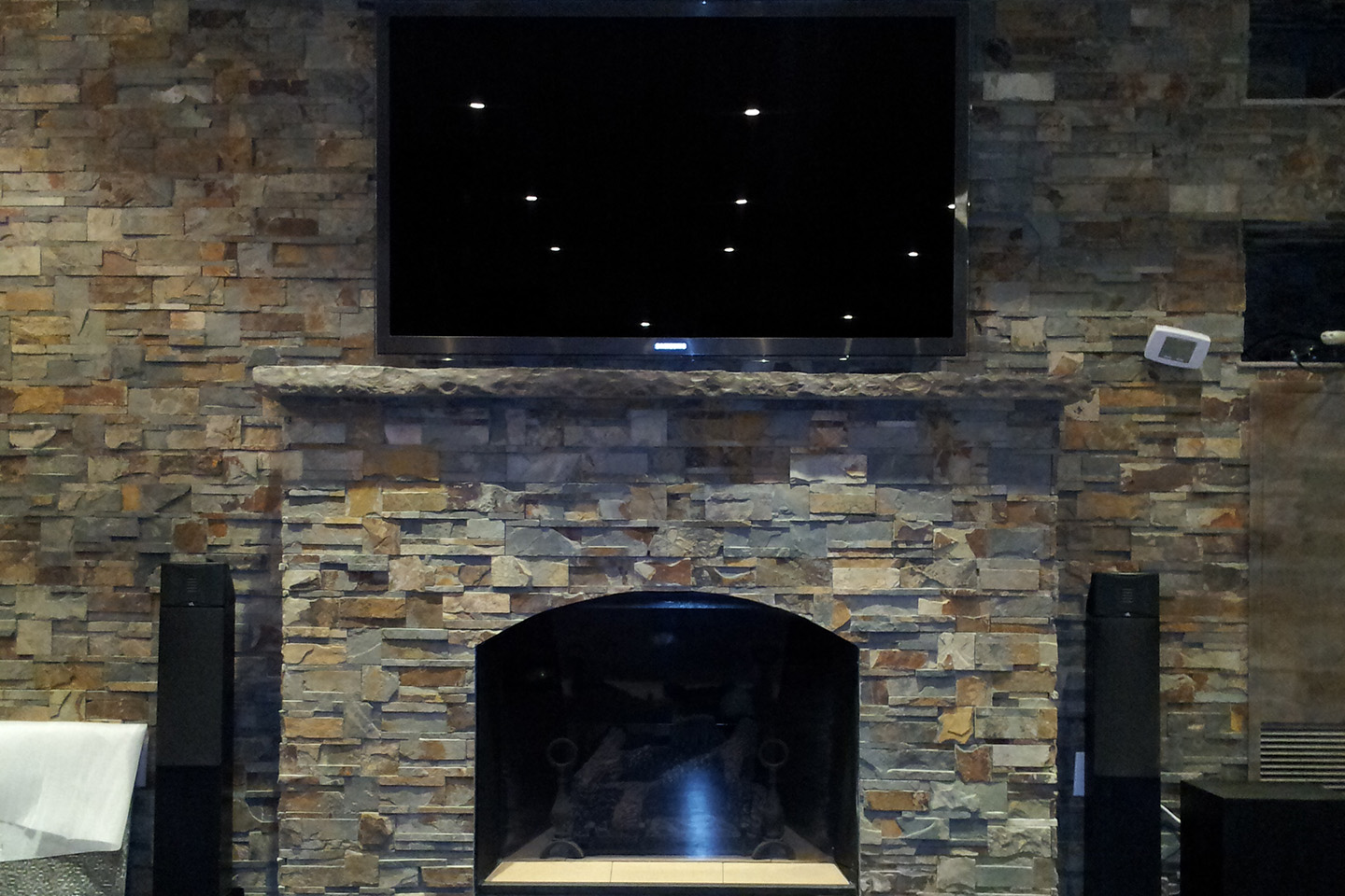 TV Above a Fireplace in Thornhill
